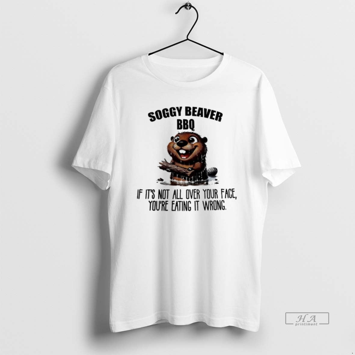 Official Otter Soggy Beaver Bbq If Its Not All Over Your Face Youre Eating It T-Shirts, Hoodie, Sweatshirt | CiraTrend.com