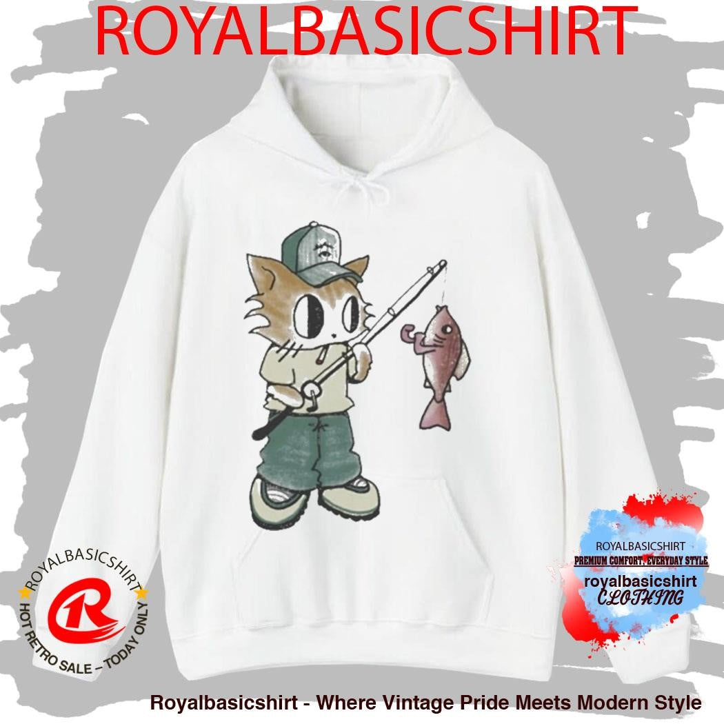 Out Fishing Cat K45ink Shirt