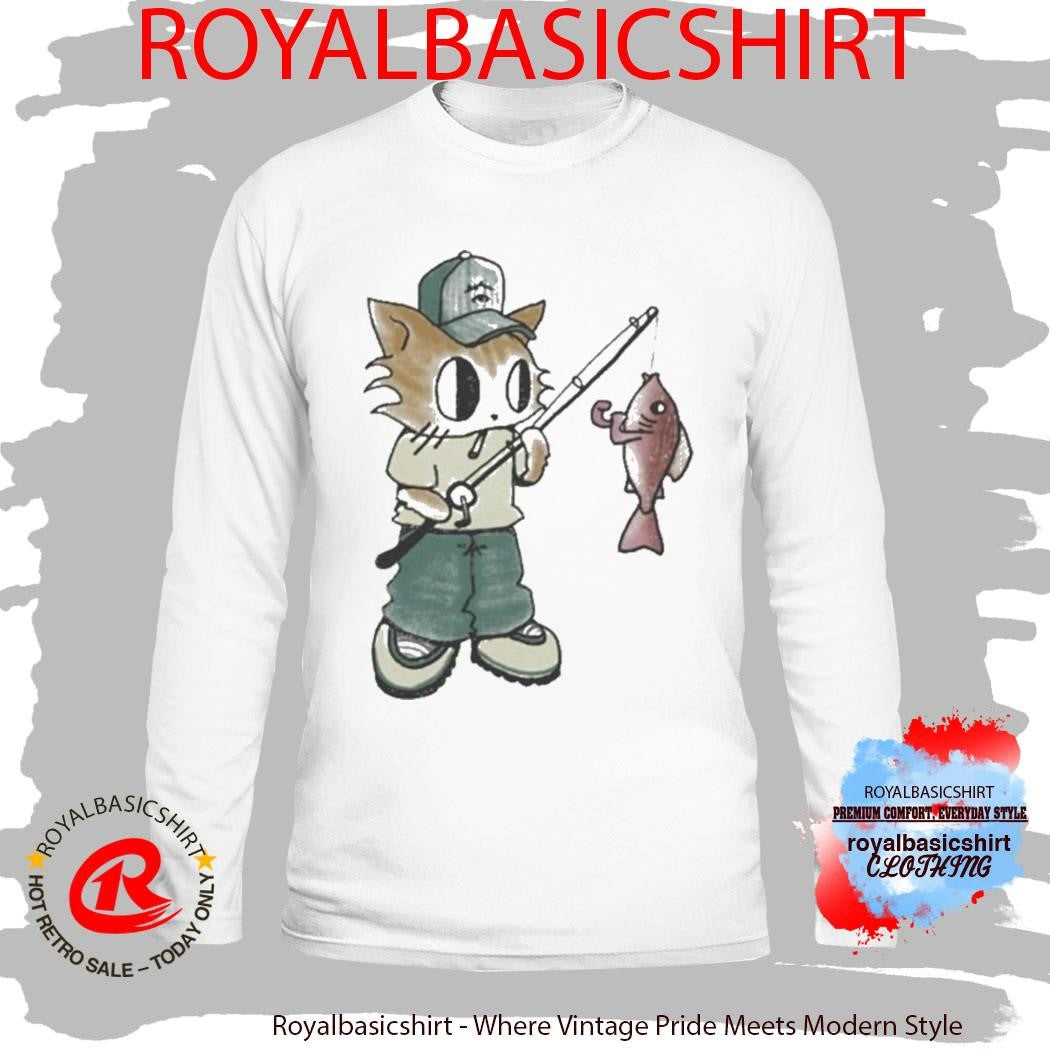 Out Fishing Cat K45ink Shirt