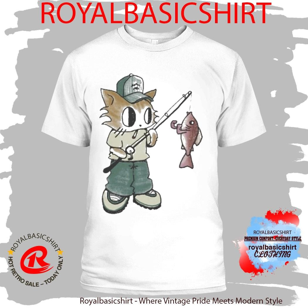 Out Fishing Cat K45ink Shirt