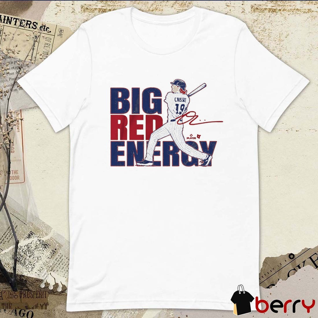 Owen Caissie Big Red Energy Chicago Cubs MLB 2025 Signature t-shirt