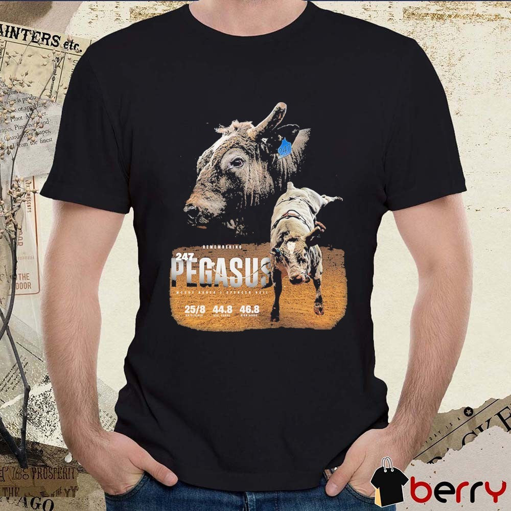 PBR Remembering 247 Pegasus McCoy Rodeo Spencer Neil 2026 t-shirt