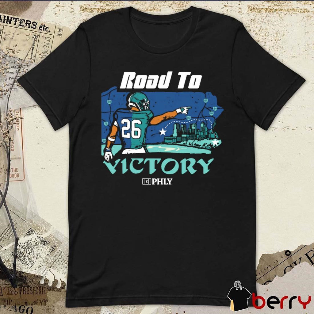 PHLY Road to Victory Philly Football Painting t-shirt