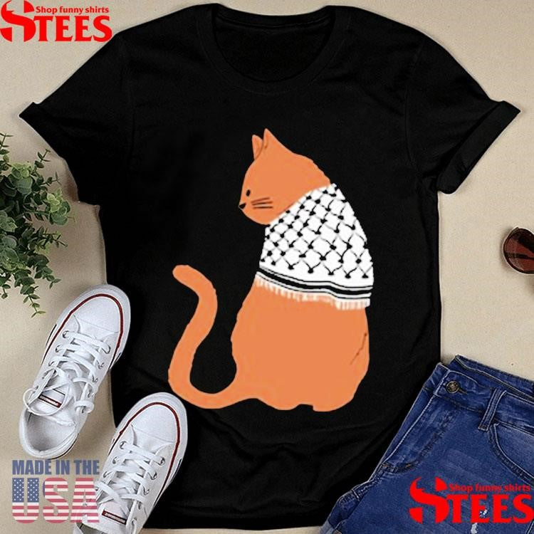 Palestinian Catfiyyeh Orange Cat Shirts