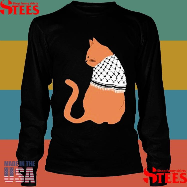 Palestinian Catfiyyeh Orange Cat Shirts
