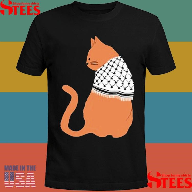 Palestinian Catfiyyeh Orange Cat Shirts