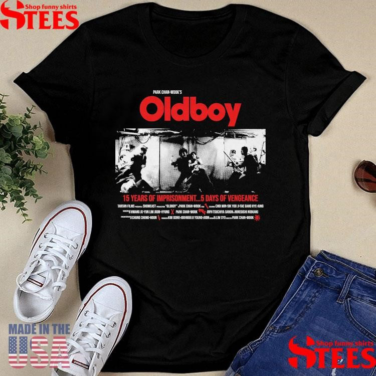 Park Chan Wook’s Old Boy 15 Years Of Imprisonment 5 Days Of Vengeance T-shirt