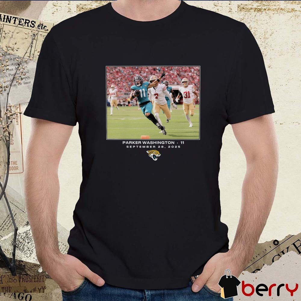 Parker Washington Jacksonville Jaguars NFL Flash Features Week 4 September 28 2025 t-shirt