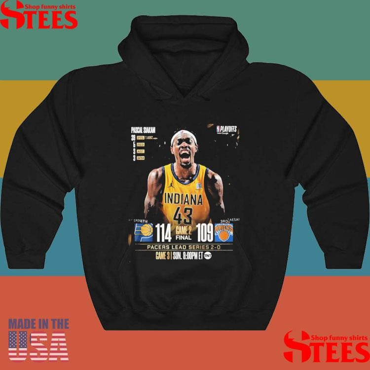 Pascal Siakam Pacers Lead Series 2-0 Over Knicks Shirts