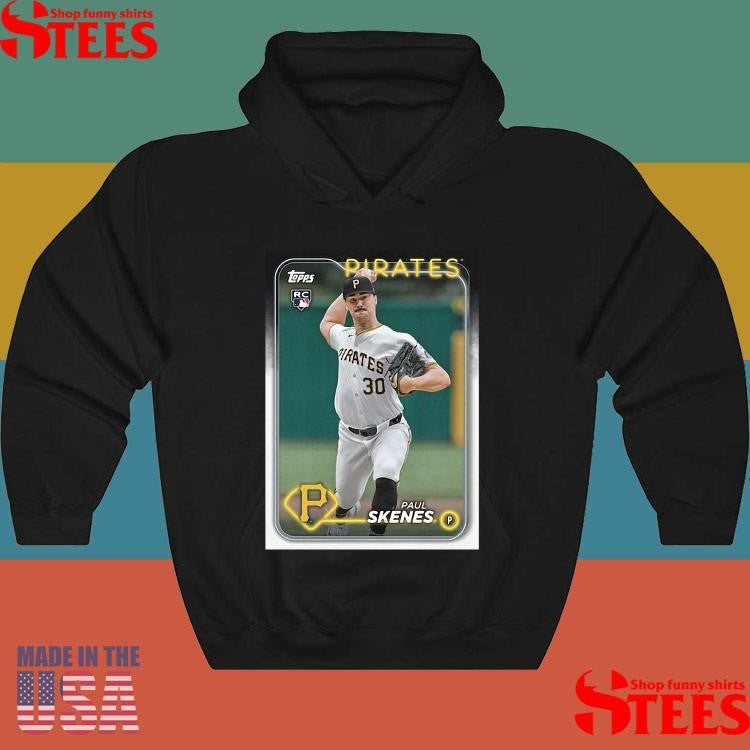 Paul Skenes Pittsburgh Pirates Homage 2024 Topps Baseball Card Player Shirts