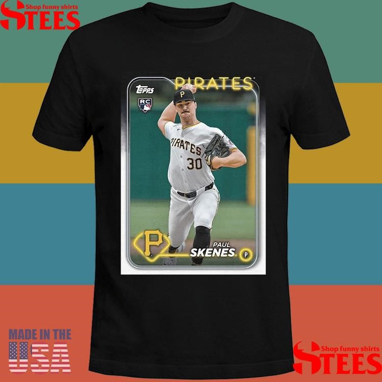 Paul Skenes Pittsburgh Pirates Homage 2024 Topps Baseball Card Player Shirts