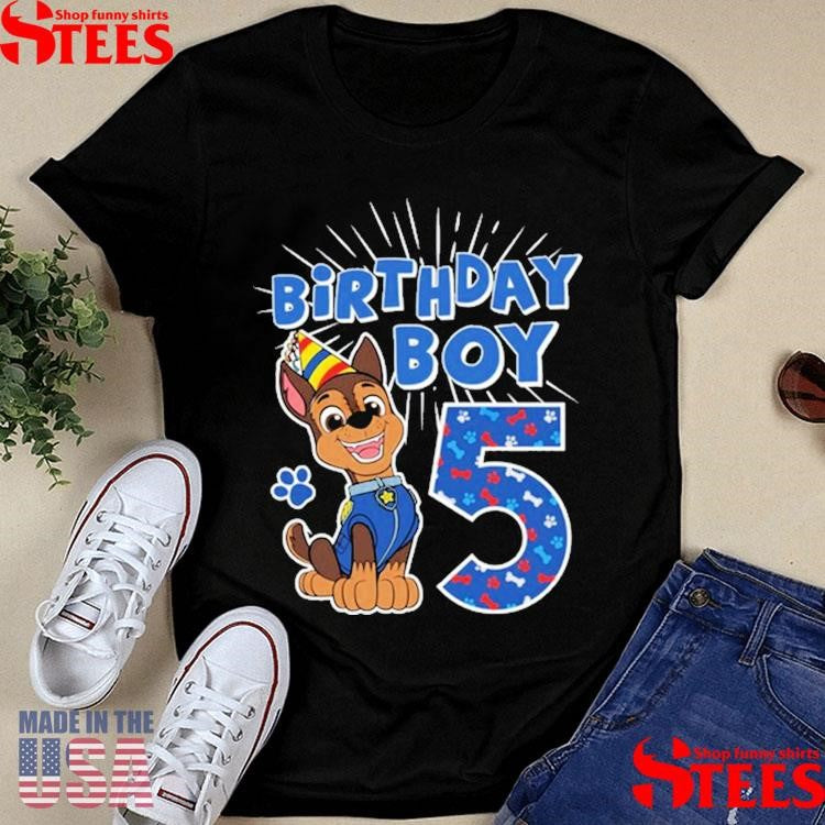 Paw Patrol Birthday Five Shirts