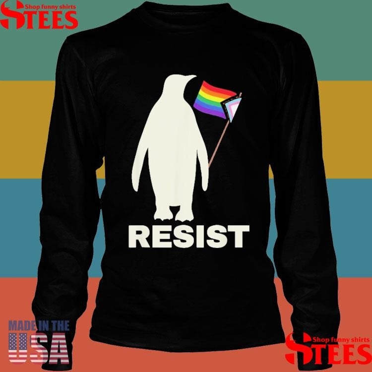 Penguins Protest Against Tariffs Pride Shirts