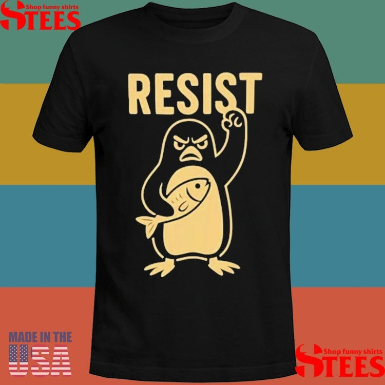 Penguins Resist Funny Anti-trump Penguin Tariffs Shirts