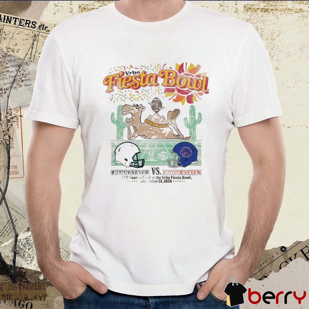 Penn State Nittany Lions Vs Boise State Broncos 2024 CFP Vrbo Fiesta Bowl Matchup Camelback Clash Dec 31 Painting t-shirt