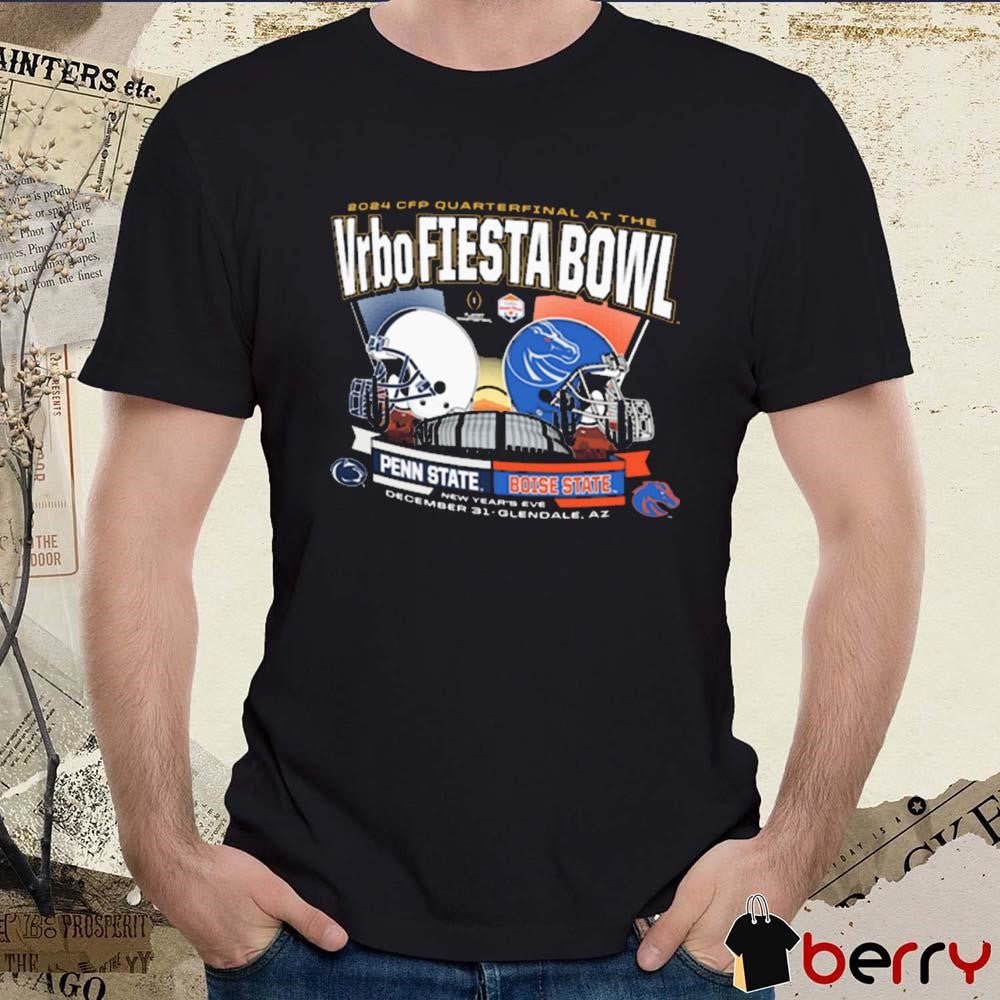 Penn State Nittany Lions Vs Boise State Broncos Dec 31 2024 CFP Fiesta Bowl New Year’s Eve Dueling Helmet t-shirt