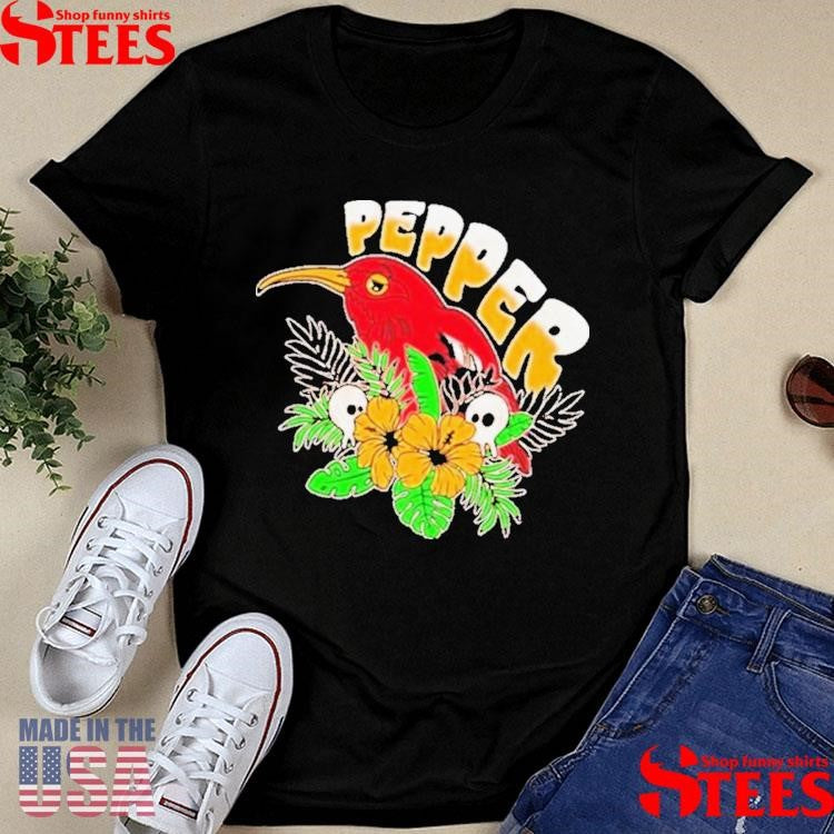 Pepper Iʻiwi Bird Sapphire T-shirts