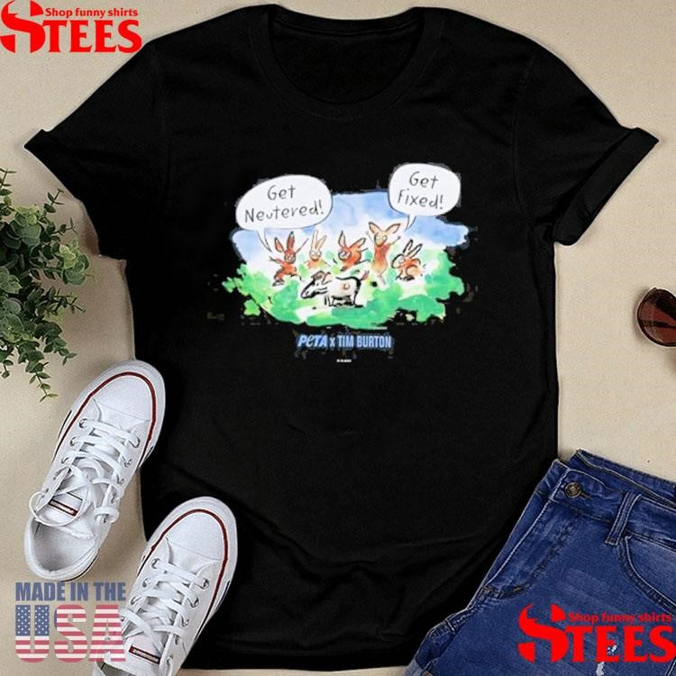 Peta X Tim Burton Levi And Rabbits Shirts