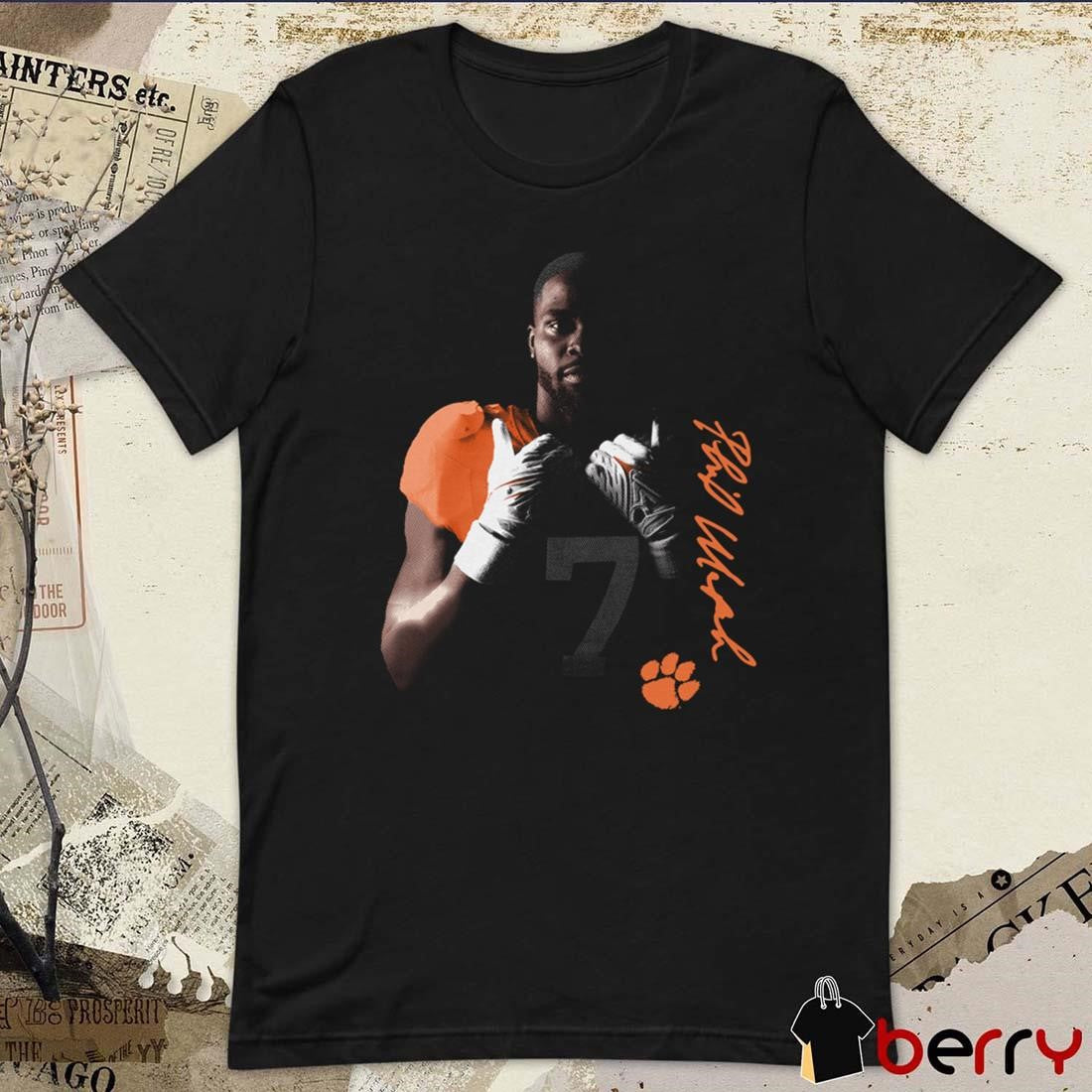 Phil Mafah Spotlight Clemson Tigers football Signature t-shirt