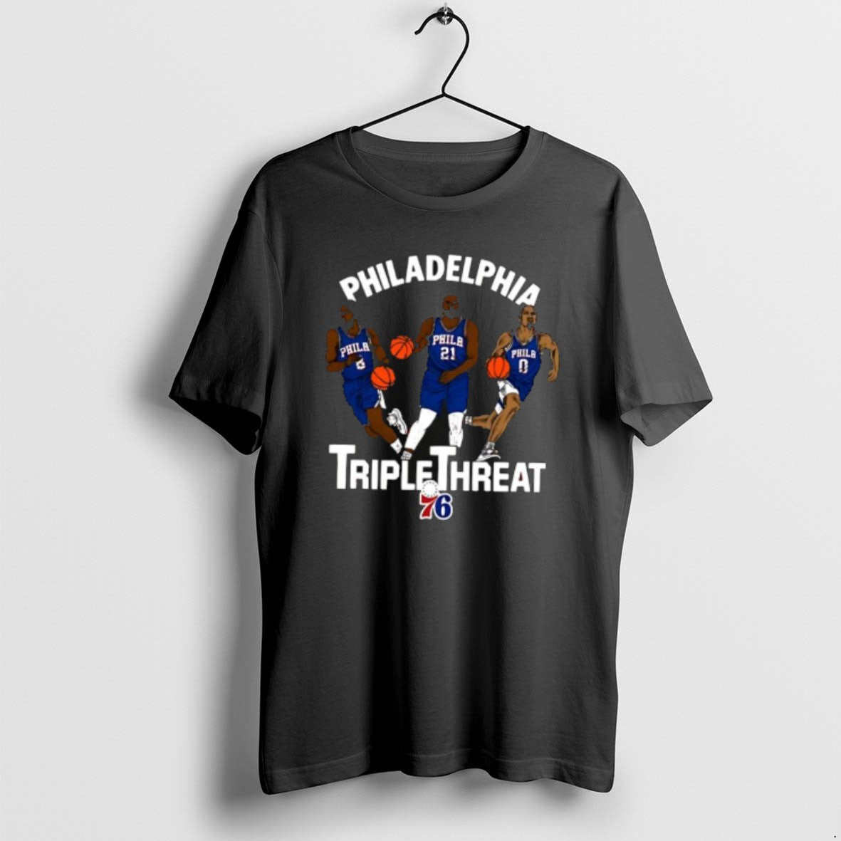 Official Philadelphia 76ers Triple Threat Player T-Shirts, Hoodie, Sweatshirt | CiraTrend.com