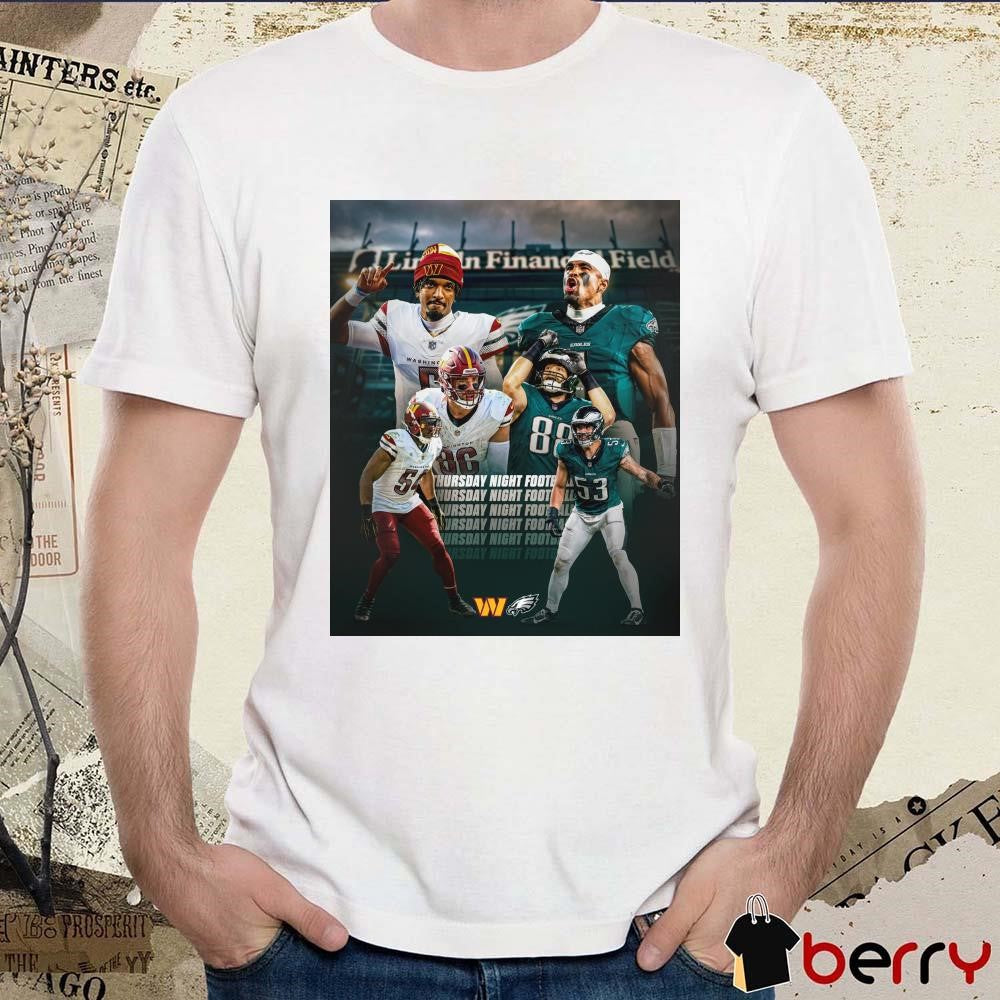 Philadelphia Eagle Vs Washington Commanders Thursday Night Football FlyEaglesFly Poster t-shirt