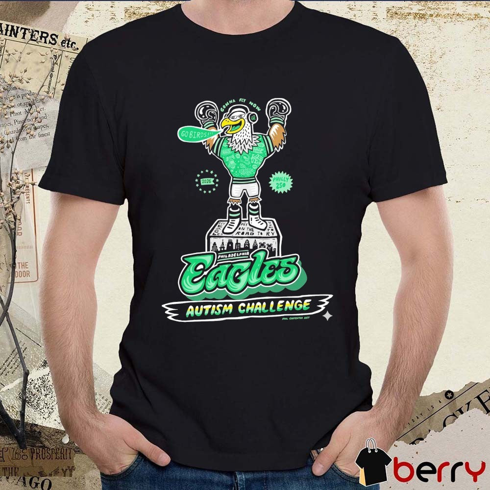 Philadelphia Eagles Autism Challenge Fly Eagles Fly On The Road To Victory 2026 t-shirt