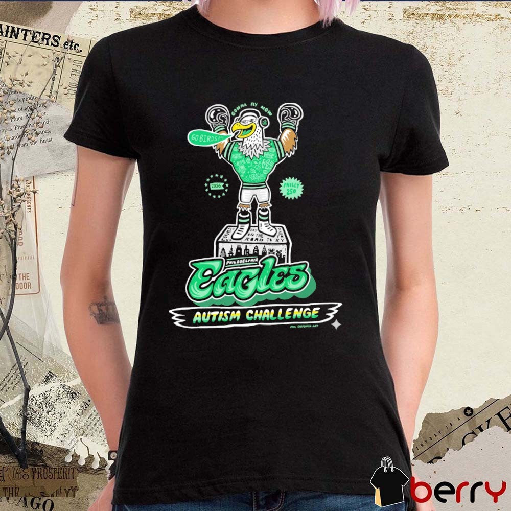 Philadelphia Eagles Autism Challenge Fly Eagles Fly On The Road To Victory 2026 t-shirt
