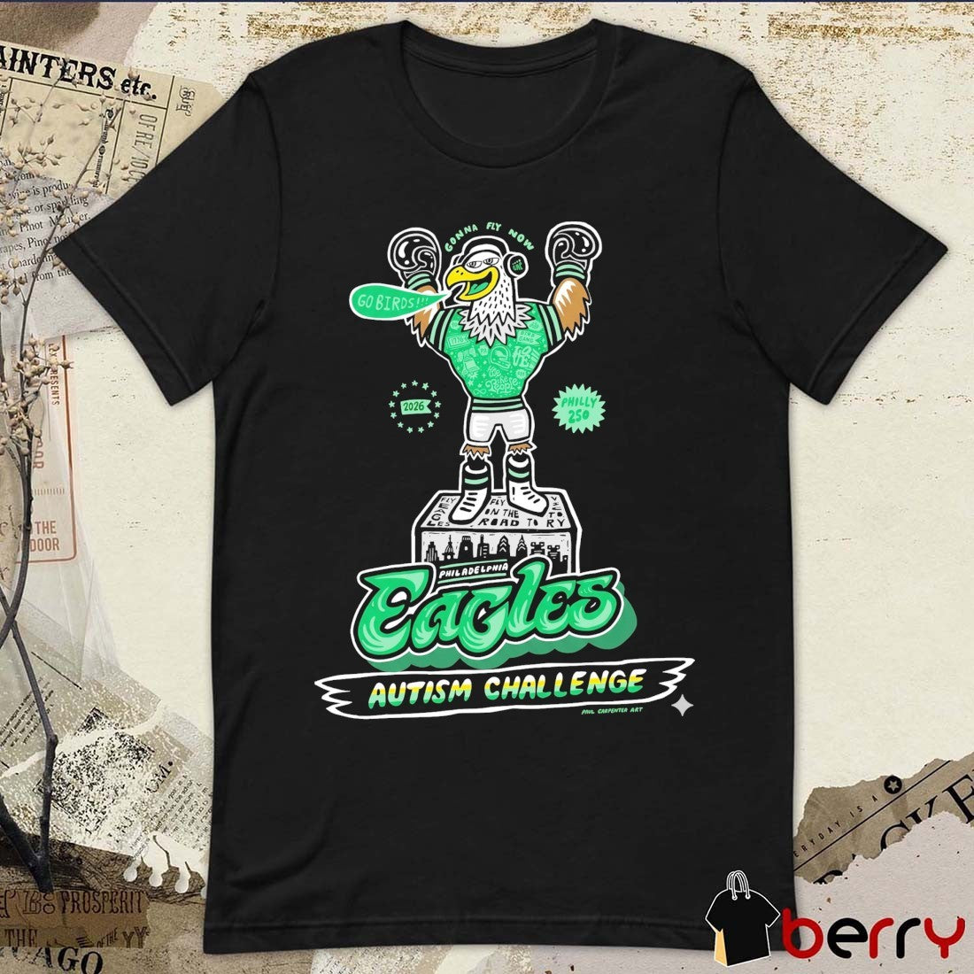 Philadelphia Eagles Autism Challenge Fly Eagles Fly On The Road To Victory 2026 t-shirt