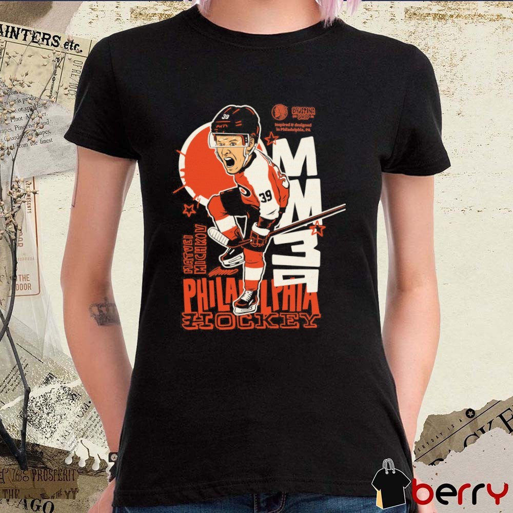 Philadelphia Flyers Hockey Matvei Michkov Player Brustina PHI Signature Graphic t-shirt