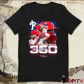 Philadelphia Phillies MLB Bryce Harper 350 Career Home Runs Graphic t-shirt