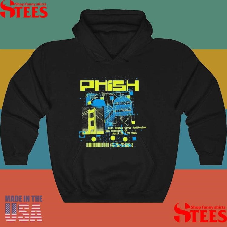 Phish Apr 22-23, 2025 San Francisco, Ca Tour Shirts