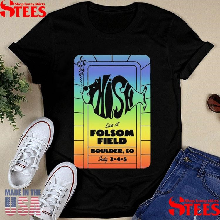 Phish On Jul 3-5 2025 In Boulder Co Tour T-shirt