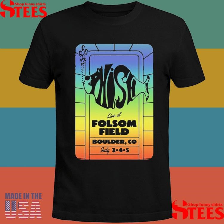 Phish On Jul 3-5 2025 In Boulder Co Tour T-shirt