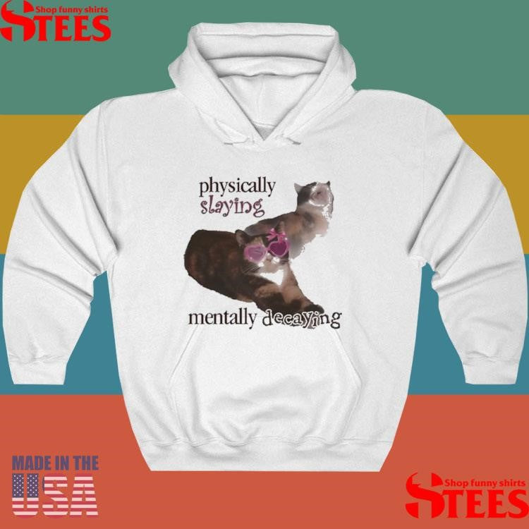 Physically Slaying Mentally Decaying Cat Shirts