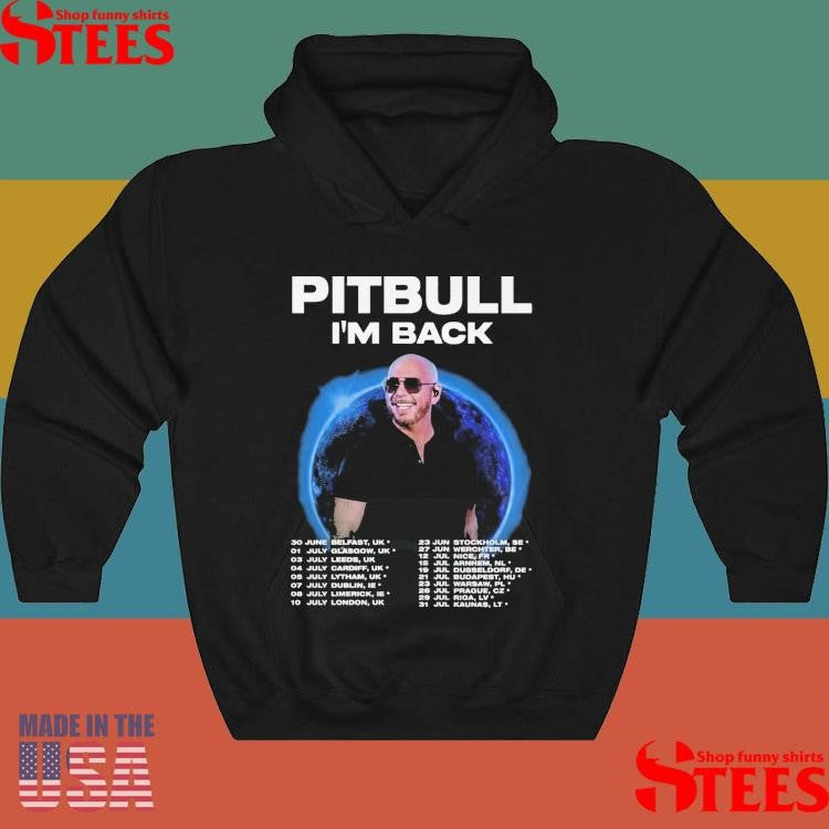 Pitbull I’m Back Fan Tour 2025 Concert Dates Inspired T-shirt