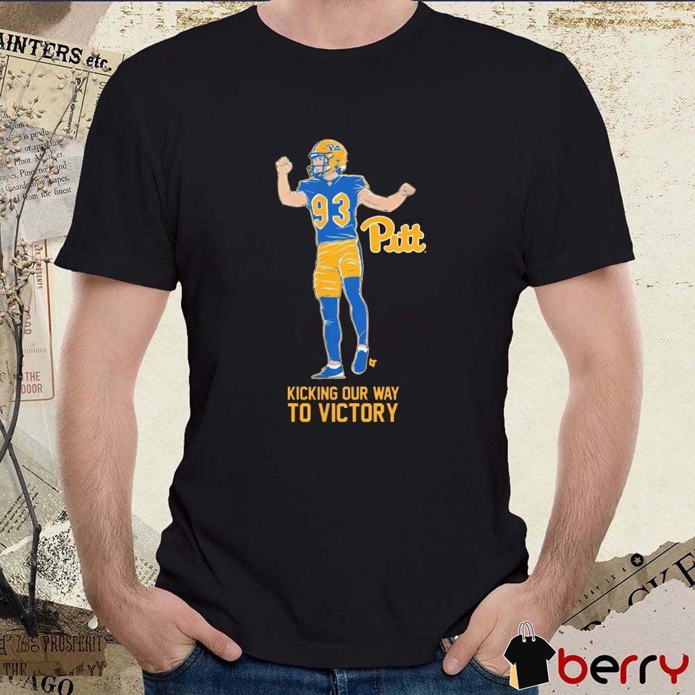 Pitt Panthers Football Trey Butkowski Kicking Our Way to Victory t-shirt