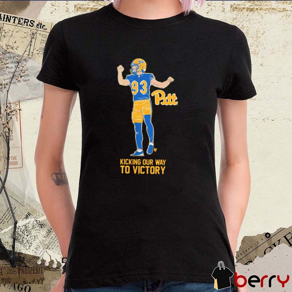 Pitt Panthers Football Trey Butkowski Kicking Our Way to Victory t-shirt