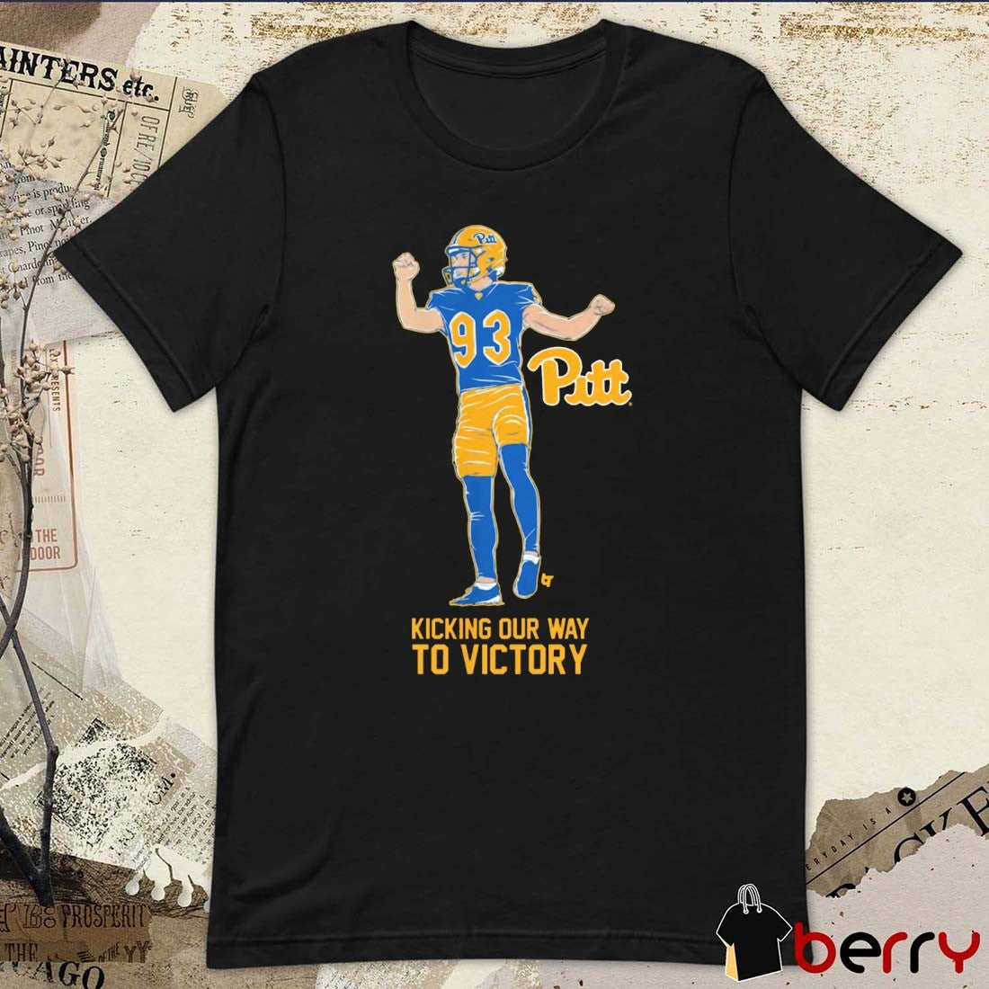 Pitt Panthers Football Trey Butkowski Kicking Our Way to Victory t-shirt