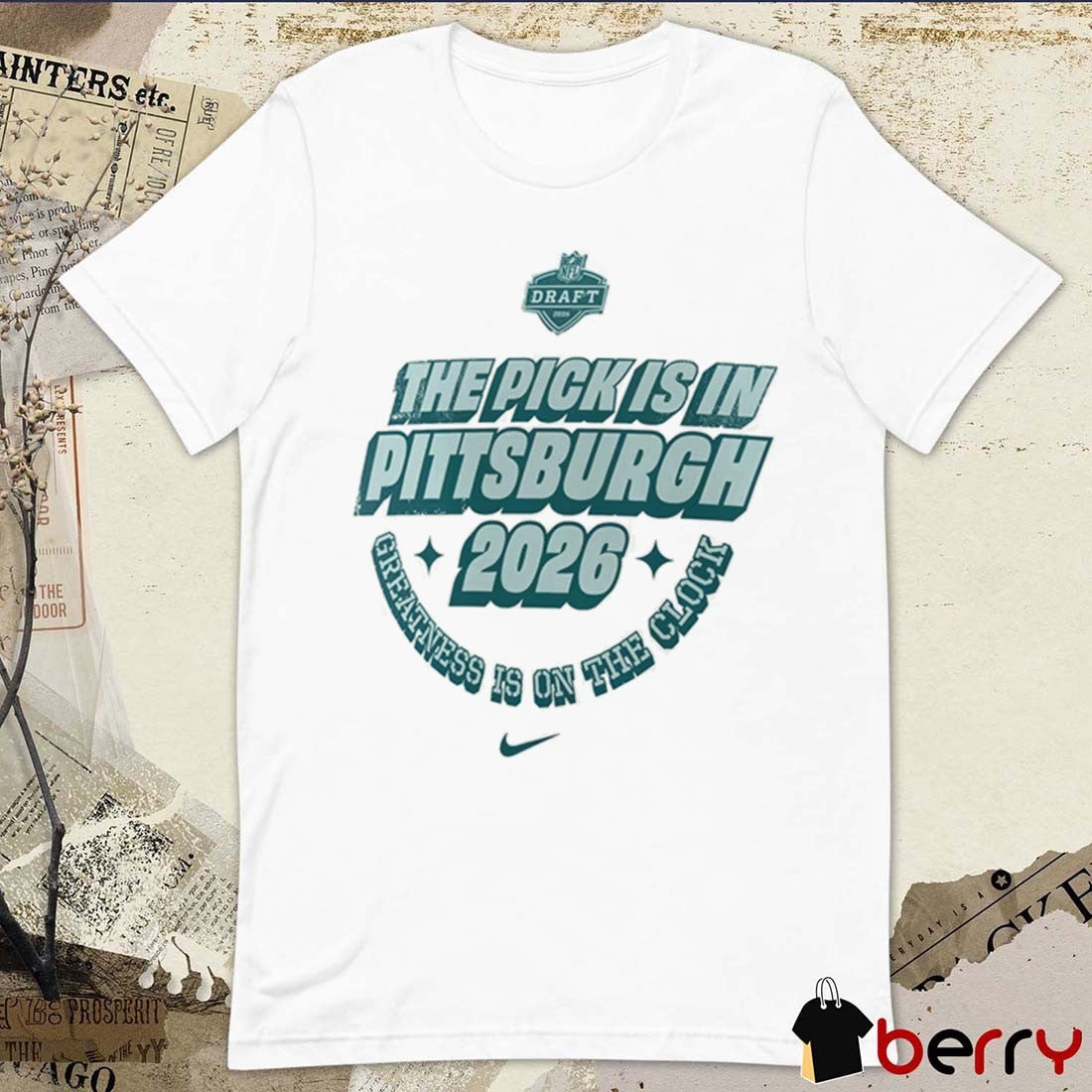 Pittsburgh Steelers 2026 NFL Draft Phoenix The Pick Is In Pittsburgh Greatness Is On The Clock t-shirt