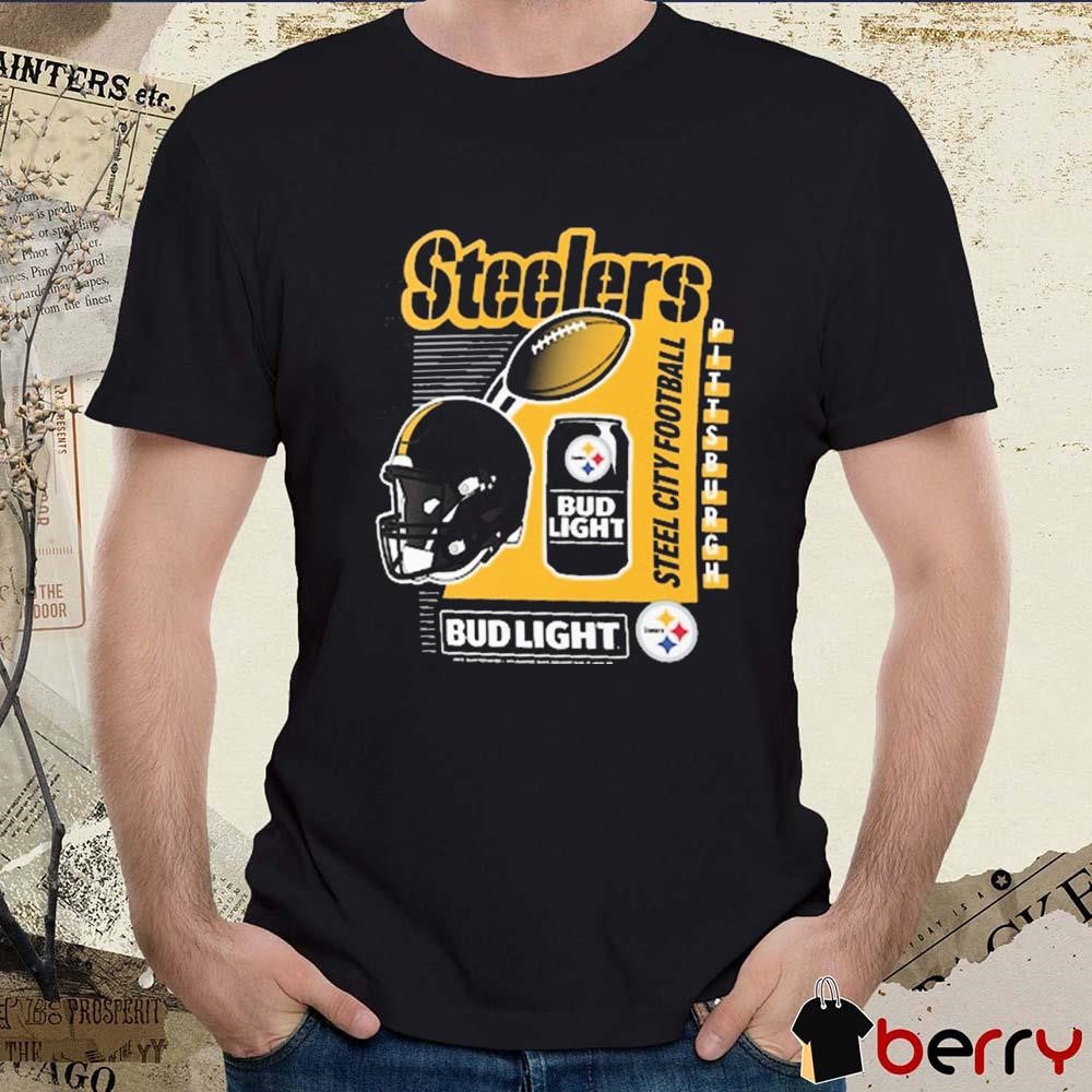 Pittsburgh Steelers NFL Steel City Football Bud Light 2024 t-shirt