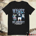 Plae Wyatt Rice Owls University Football Vintage Graphic t-shirt
