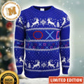 Playstation Symbols Blue Ugly Christmas Sweater