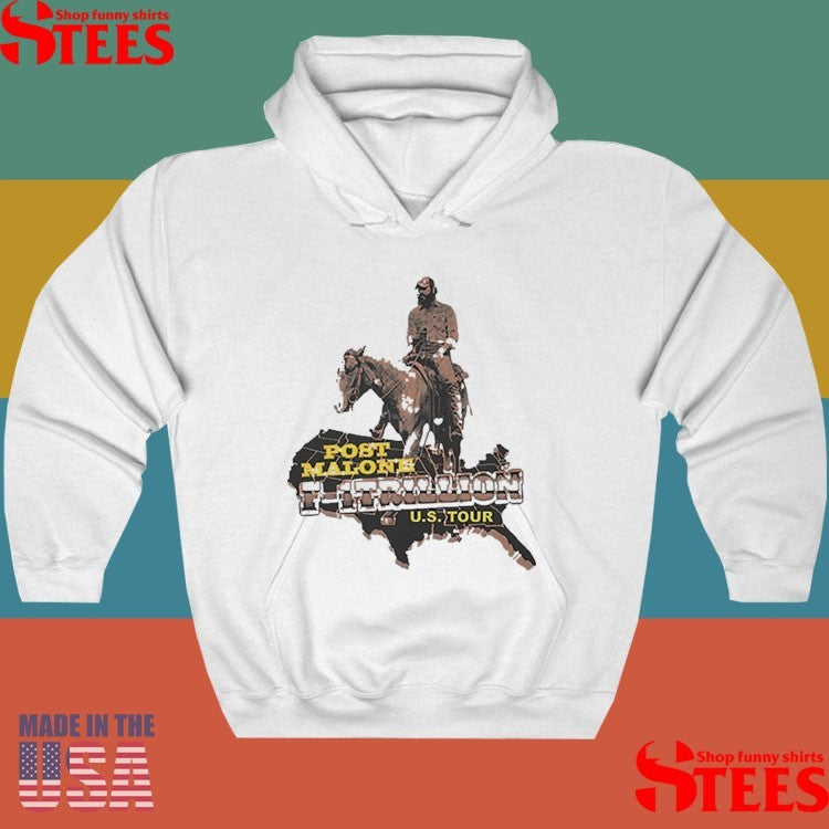 Post Malone F-1 Trillion Tour 2025 Horse Usa Map Shirts