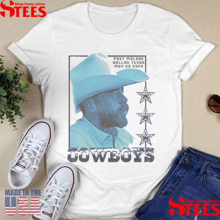 Post Malone X Dallas Cowboys Stadium Photo Shirts