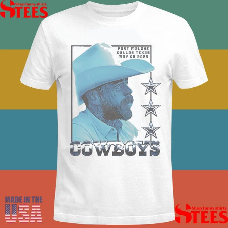 Post Malone X Dallas Cowboys Stadium Photo Shirts