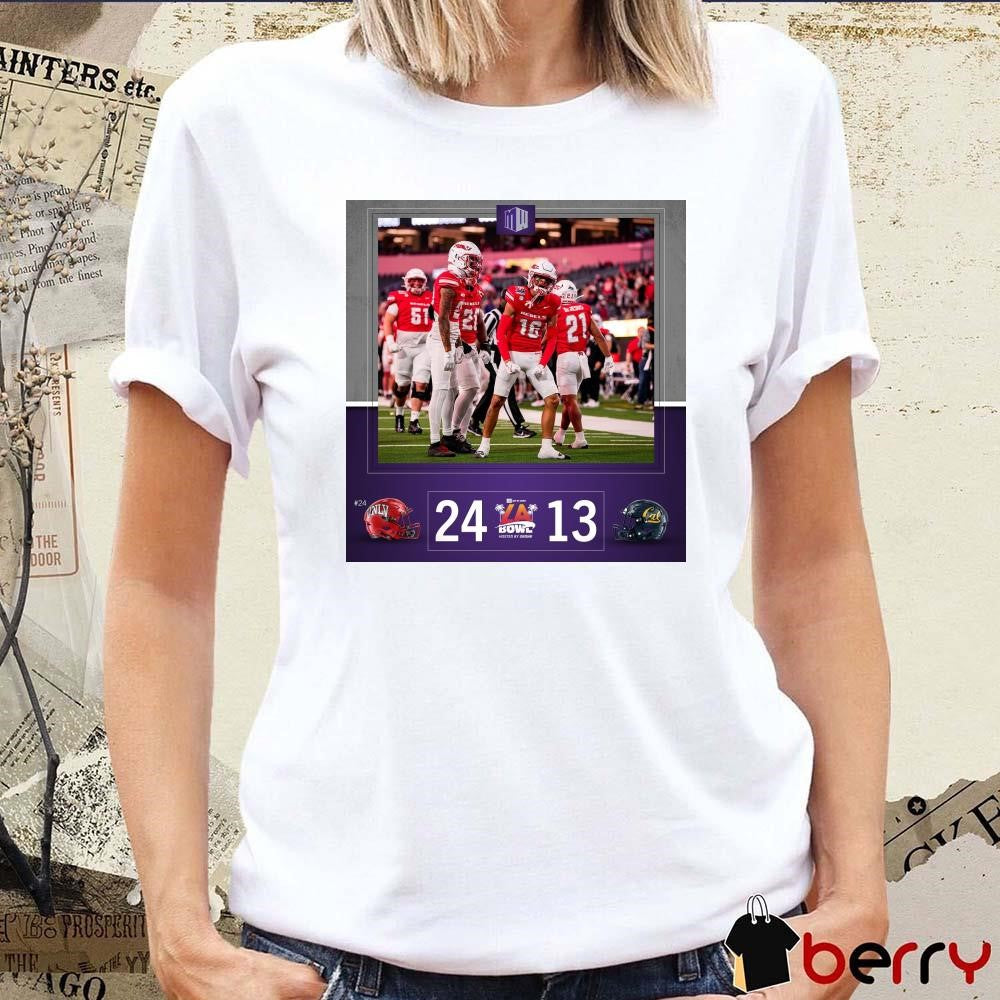 Poster 2024 LA Bowl Champions UNLV Rebels Vs California Golden Bears 24 – 13 Score t-shirt