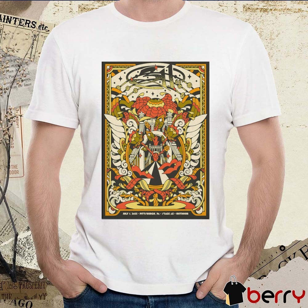 Poster 311 Band July 01 2025 In Pittsburgh PA Stage AE Outdoor Concert t-shirt