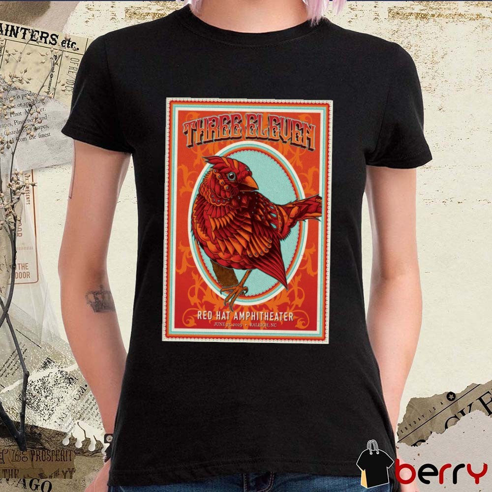 Poster 311 On June 25 2025 Red Hat Amphitheater In Raleigh NC Shows t-shirt