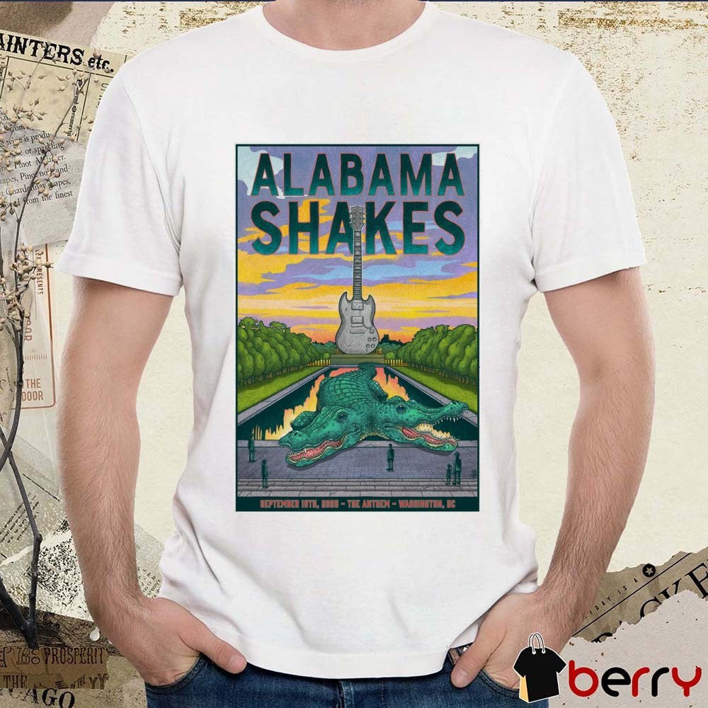 Poster Alabama Shakes September 19 2025 The Anthem Washington DC t-shirt