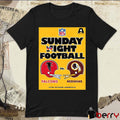 Poster Atlanta Falcons Vs Washington Redskins Old Helmet NFL Sunday Night Football RFK Stadium Washington DC t-shirt